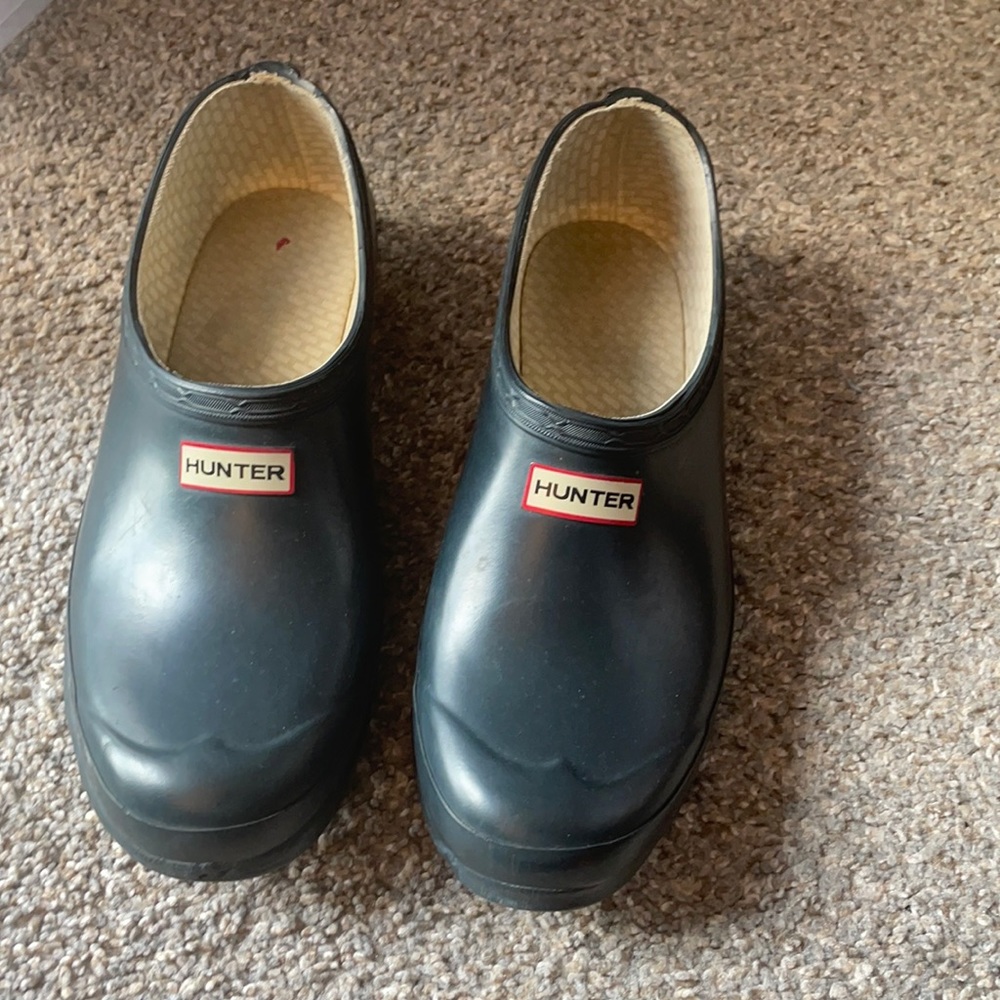 Hunter waterproof clogs